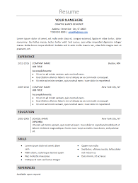 Free Classic And Elegant Resume Template For Ms Word Docx Resume Templates Resume Template Word Resume Template
