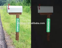 This explanation also works for a number plate with brass numbers. Reflective Address Mailbox Number Plaque Highly Visible Plate Sign Post Box Building Hardware Apexlab Mailboxes Slots Hardware
