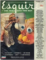 Vintage ESQUIRE MAGAZINE (Feb 1945) VARGA Pin Up WWII DISNEY The JAZZ  ISSUE!!!