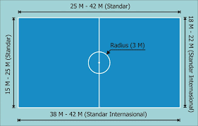 Namun ada beberapa yang membedakan diantaranya adalah ukuran lapangan dan juga ukuran bola futsal. Ukuran Lapangan Futsal Standar Tinggi Gawang Gambar