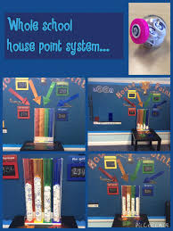 Whole School Reward System Helps Promote Positive Behaviour Pupils Collect House Points In The Form Of Tokens And Post Th House System School Displays School