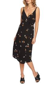 Also set sale alerts and shop exclusive black spaghetti strap dresses. 1 State 55 Spaghetti Straps Floral Print Wrap Dress Black Size M For Sale Online Ebay