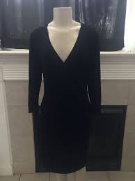 Chicos Travelers Women Dress Black Stretch Long Sleeve Size 1 Womens Dresses Dresses Black Stretch
