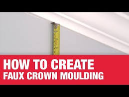 Hardwood embossed vine panel moulding in your home will help to create a special look. How To Create Faux Crown Moulding Ace Hardware Youtube