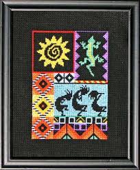 *slip 8 stitches, dropping the extra wraps as you do so. Spirits Of The Southwest Cross Stitch Design