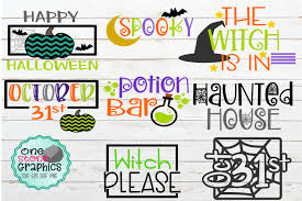 Weekly free svg cut file diy craft inspirations & videos click this link for more. Spooky Halloween Sign Bundle Potion Bar Graphic By Onestonegraphics Creative Fabrica