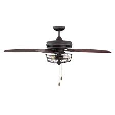 It takes your style to the next level by including a cage enclosed ceiling fan with light that will be a great point of convergence in your indoor and outdoor space. Filament Design 52 In Oil Rubbed Bronze Ceiling Fan With Metal Wire Cage Cli Sh027668 The Home Depot