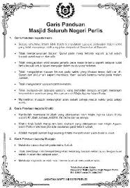 Islah Perlis Garis Panduan Ibadah Dan Imarah Masjid Masjid Di Negeri Perlis