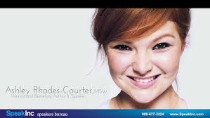Keynote Speaker: Ashley Rhodes-Courter • Presented by SpeakInc • Demo