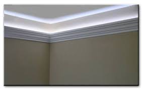 Foam Crown Molding Installed With Led Lighting Austin Crown Molding Www Styrofoamcrownmolding Com Foam Crown Molding Indirect Lighting Crown Molding Lights