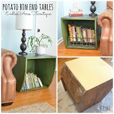 Or when you are trying to make a budget dish during 'what we shall not name'. Diy Side Table Repurposed Potato Bins Idea Diy Side Table Repurposed Potato Bin Ideas Upcycled Furniture Before And After