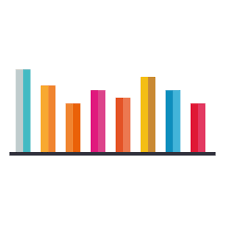 2d Colorful Bar Chart Infographic Transparent Png Svg Vector