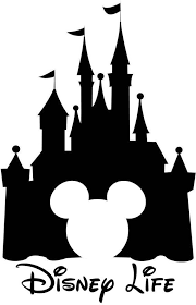 Disney Castle With Mickey Disney Life Vinyl Car Decal Glitter Available Disney Castle Silhouette Disney Sticker Disney Castle