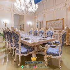 Set Meja Makan Mewah Ukiran Design Modern Furniture Jepara Jati Meja makan minimalis jati menjadi pilihan terbaik selain model meja makan minimalis.