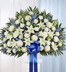 Check spelling or type a new query. Heartfelt Sympathies Standing Basket Blue Charlotte Nc Florist