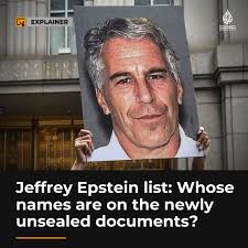 About 950 pages of court documents identifying associates of financier and  sex offender Jeffrey Epstein were made public