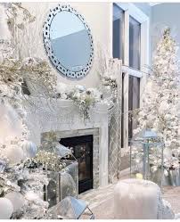 The White House From Eleni Decor Christmas Home White Christmas Decor Christmas Fireplace