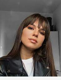 Dark Brown Hair And Bangs Long Hair With Bangs Long Hair Styles Hairstyle