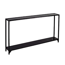 Shop our collection of hallway tables for bold, industrial styles. Southern Enterprises Bergen Narrow Metal Console Table
