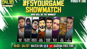 Eventually, players are forced into a shrinking play zone to engage each other in a tactical and diverse. Live F5yourgame Showmatch Final Free Fire Pakistan Ducky Bhai Mrjayplays Guy From Pakistan Youtube