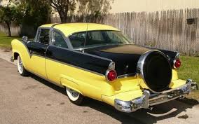 Black And Yellow Car Paint Jobs Yellow And Black 1955 Ford Fairlane Crown Victoria Fairlane Ford Fairlane Classic Cars Trucks