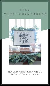 A bit of thick paper imprinted by using a picture and employed to give information or greeting; Welcome To Winter Party With Hallmark Channel All Things Thrifty