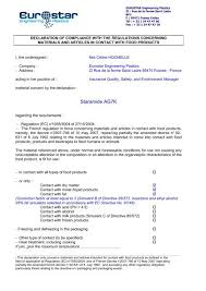 Here's a look at the top 10 foods high in iron. Declaration Of Compliance With Food Products Ag7k 25 02 2011