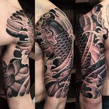 Awesome his and hers tattoos. Japanese Tattoo Sleeve George Bardadim Tattoo Artist Nyc