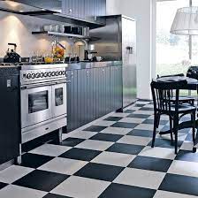 Maybe you would like to learn more about one of these? Kitchen Inspiration Dark Lower Cabinets With The Black And White Check Floor White Kitchen Tiles Black Kitchen Decor Black White Kitchen Decor