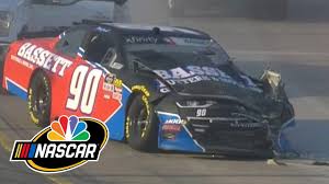 » subscribe to nbc sports: Nascar Xfinity Driver Dillon Bassett Crashes Into Sweeper Truck At Iowa Motorsports On Nbc Youtube