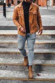Slip into effortless style with men's chelsea boots from next. Lav Vej Piping Braendt Tan Chelsea Boots Mens Outfit Klistermaerke Stil Skon