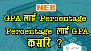 How To Convert Neb Gpa To Percentage And Vice Versa Kpadhne