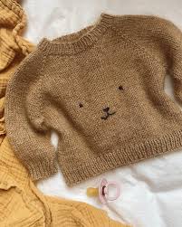 Teddy Bear Sweater Gensermonstre Tovet Genser Strikkeklaer