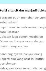 Maybe you would like to learn more about one of these? Contoh Syair Cita Cita Cikimm Com