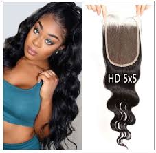 Closures are used to achieve a more natural look when you are wearing a wig or a weave. 5x5 Hd Lace Closure With Bundles Invisible Knots Body Wave Hair