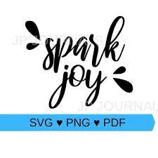 Spark Joy Clip Art Png Svg Pdf Make Your Own Printable Etsy Clip Art Gifts In A Mug Etsy Printables