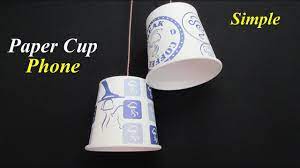 Make a small hole in the bottom of a paper cup. Diy How To Make Paper Cup Phone Easy Science Project For Kids Youtube