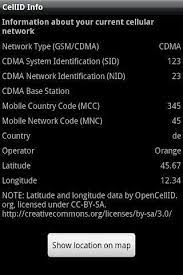 Cell id finder free‏ v 1.1.3 مجانا لالروبوت. Cellid Info For Android Apk Download