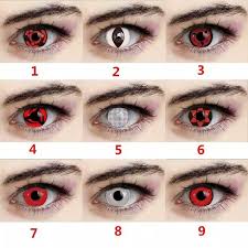 🞴 kamu fans berat naruto ?? 100 Original Softlens Lensa Mata Warna Merah Putih Kuning Naruto Sharingan Anime Lazada Indonesia