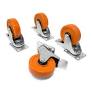 Double brake caster 4 inch from wenproducts.com