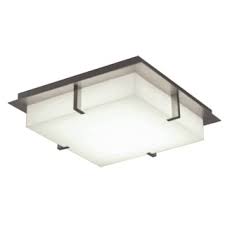 Afx Snf172400lajudsn Satin Nickel Sinclair Single Light 18 Wide Integrated Led Flush Mount Square Ceiling Fixture Lightingdirect Com
