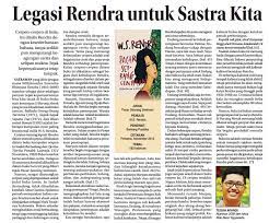 Legasi Rendra Untuk Sastra Kita Lebih Sering Dianggurin Arsip Tulisan Teguh Afandi