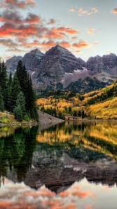 Hipwallpaper is considered to be one of the most powerful curated wallpaper community online. Maroon Bells Berge Baume See Herbst Colorado Usa 1080x1920 Iphone 8 7 6 6s Plus Hintergrundbilder Hd Bild