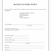 Return to work doctors note free templates. 1