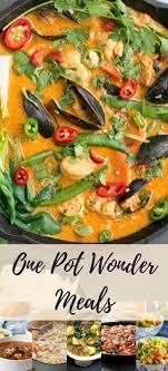 12 One Pot Wonder Meals Quick Simple And Delicious With Minimal Effort Meals To Help You Get Through Your Month Seafood Recipes Meals Sunday Dinner Recipes