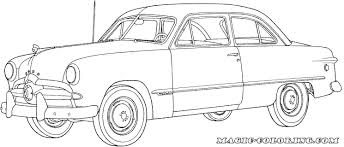 1949 Ford Car Coloring Page Cars Coloring Pages Classic Cars Chevy Coloring Pages