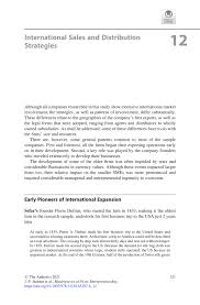 Maybe you would like to learn more about one of these? Pdf International Sales And Distribution Strategies
