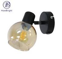 Indoor Glass Ball Rotatable LED Iron Ceiling Spotlight E14 ...