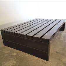 Baxton studio modern wenge coffee table in brown finish. Vintage Solid Coffee Table In Wenge Slat Design Market