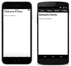 A webview has several customization points where you can add your own behavior. Xamarin Forms Webview Xamarin Microsoft Docs